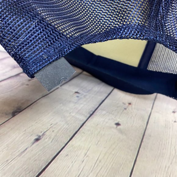 Vintage Hat Cap Snapback Navy Blue INNISFREE 75 Years 1911-1986 - BROKEN SNAPS - Picture 8 of 9